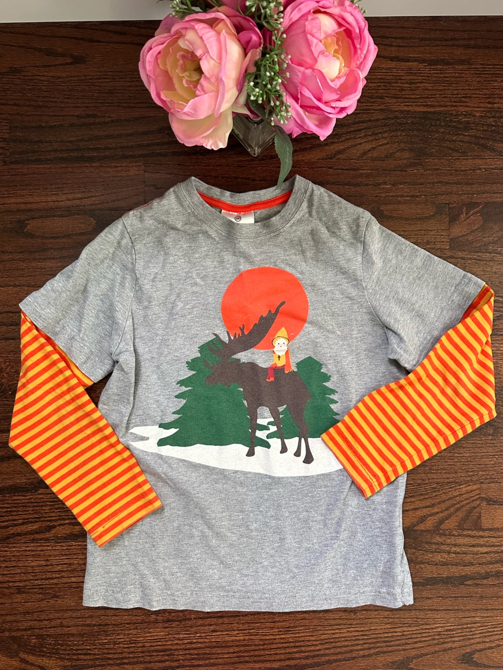 Hanna Andersson layered tee, size 140/10US